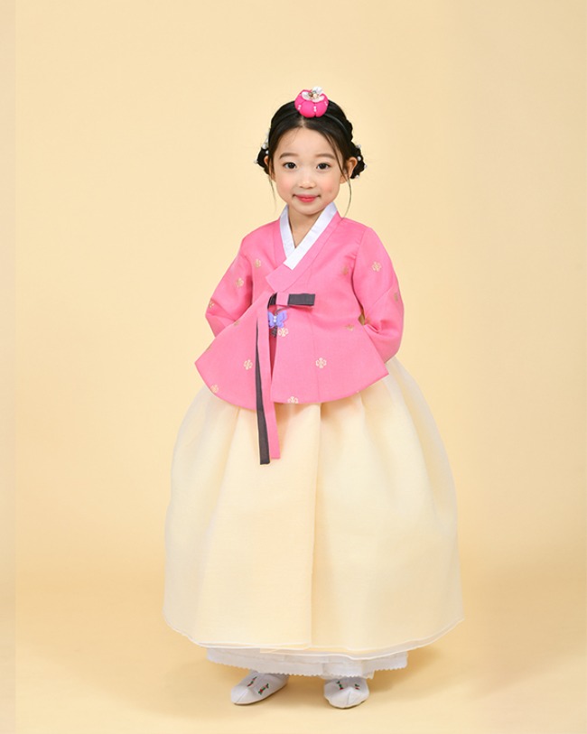 [아동한복 판매] 아동한복 여아한복 분홍당의 돌한복 설빔