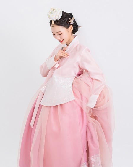 [ 한복대여 ] 웨딩한복 꽃분홍 신부한복 커플한복